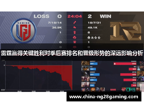 雷霆赢得关键胜利对季后赛排名和晋级形势的深远影响分析