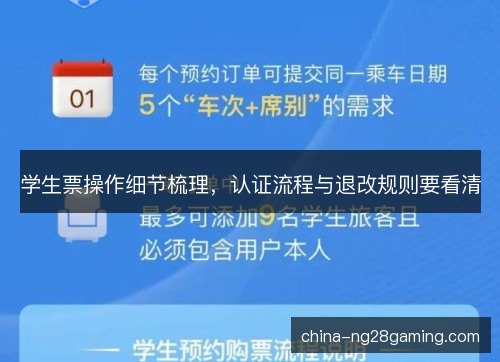 学生票操作细节梳理,认证流程与退改规则要看清 学生票操作细节梳理,认证流程与退改规则要看清